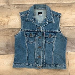 Harley Davidson by Levi Jean vest size medium